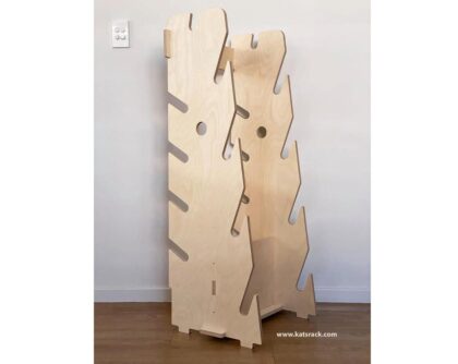 5 Board (9 slots) 1.2m Display Skateboard Rack