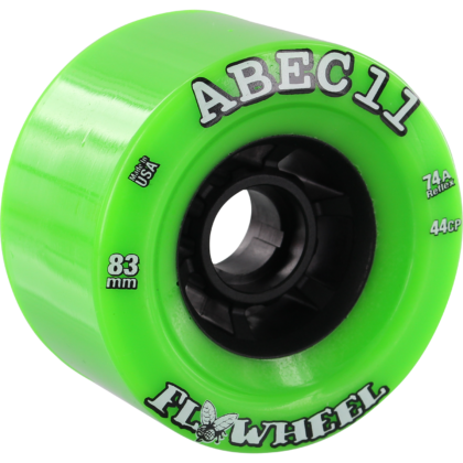 ABEC 11 WHEELS REFLY 83MM 74A REFLEX LIME FLYWHEEL 4 PACK