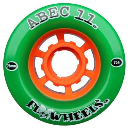 ABEC 11 FLYWHEEL 76MM GREEN 4 PACK 75A