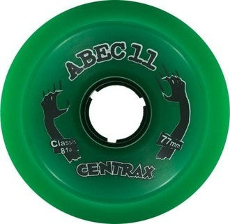 ABEC 11 LONGBOARD WHEELS CENTRAX CLASSIC 77MM GREEN 4 PACK 81A