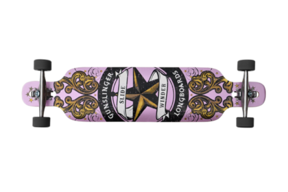 GUNSLINGER SLIDEWINDER PINK LONGBOARD COMPLETE