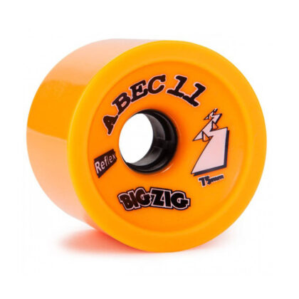 ABEC 11 WHEELS REFLEX BIGZIG 75MM 86a ORANGE 4 PACK