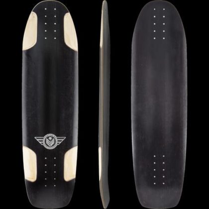 EARTHWING 37" NLS DECK: EW EMBLEM W WINGS BLACK