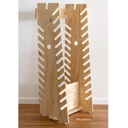 1.2m (25 slots) Freestanding Skateboard Rack - Plywood