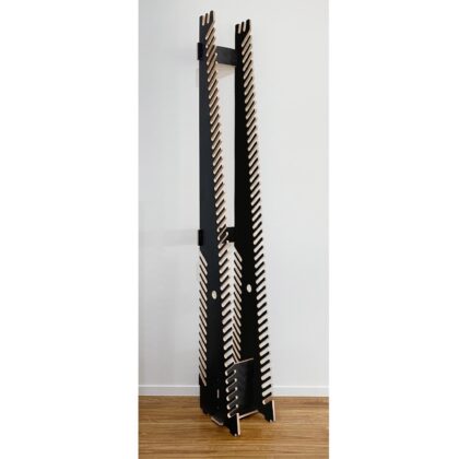 2.4m (60 slot) Freestanding Skateboard Rack - BLACK FORMPLY