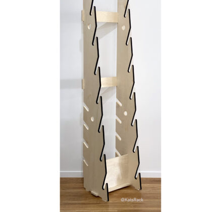 1.9m (11 Slot) Display Skateboard Rack V4 - Birch ply