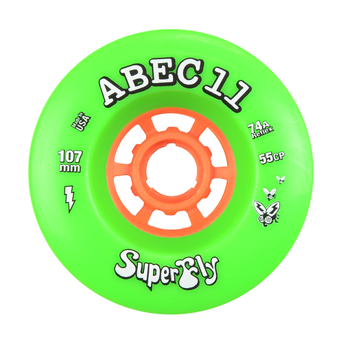 Abec 11 SUPERFLY 107mm 74A REFLEX Lime Wheels 2023 - Image 3
