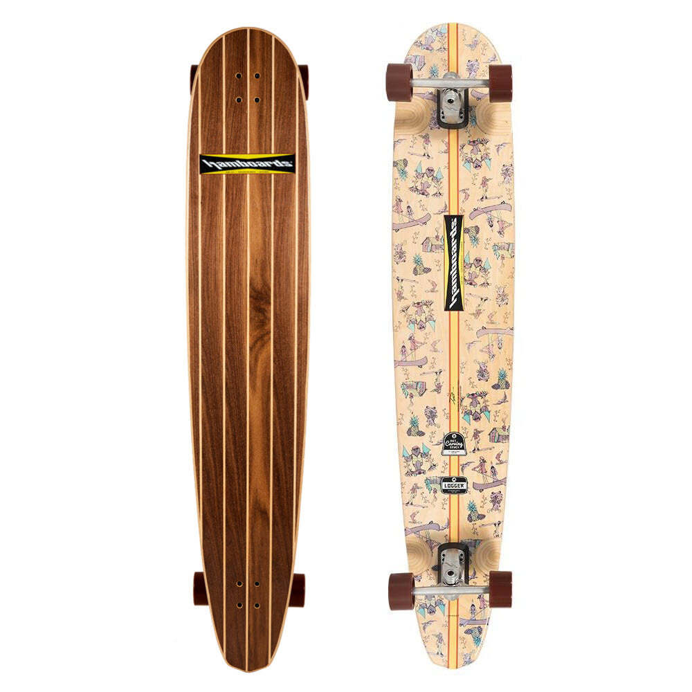 Hamboards Complete 60" Logger Walnut HST Skateboard
