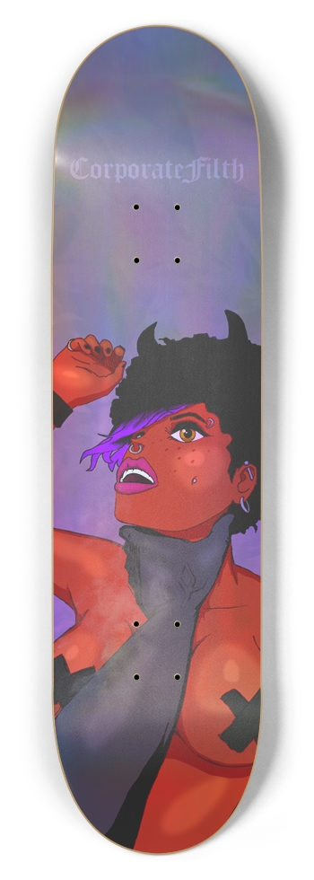 CF Goth Girl skateboard deck