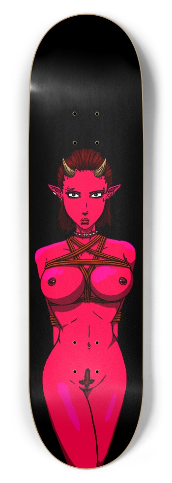 CF Lewd Demon Girl skateboard deck