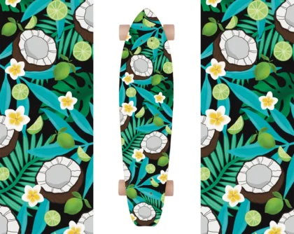 Longboard Skateboard Grip Tape 42" x 10" - Tahiti