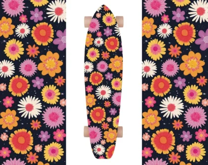 Longboard Skateboard Grip Tape 42" x 10" - Mars