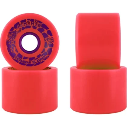 REMEMBER WHEELS SAVANNAH SLAMMA 70MM 78A RED 4 PACK