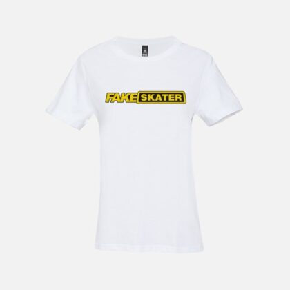 FAKE SKATER White T-Shirt Women/Girls