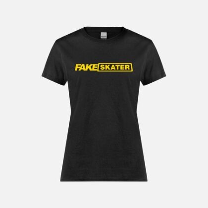 FAKE SKATER Black T-Shirt Women/Girls