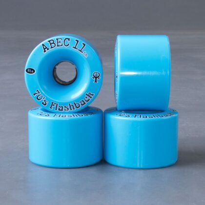 ABEC 11 70'S FLASHBACK 70MM BLUE 4 PACK LONGBOARD WHEELS 81A