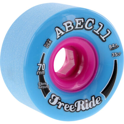 ABEC 11 WHEELS CLASSIC FREERIDE 70MM BLUE 84A 4 PACK