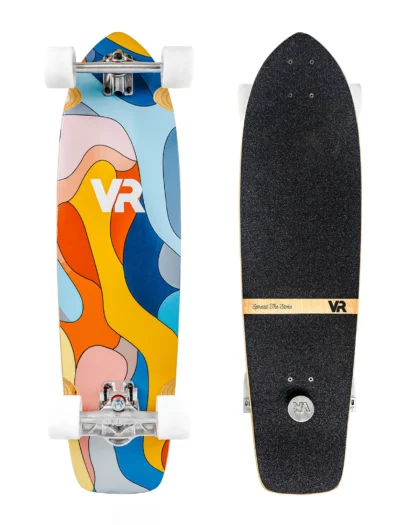 VibeRide BrakeBoard Kicktail Cruiser - Chroma Cascade