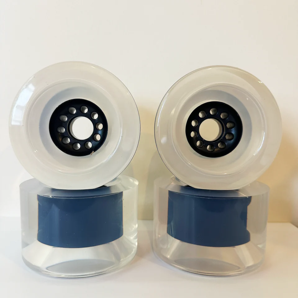 Boa Constrictor 100mm Race 76a clear urethane longboard wheels