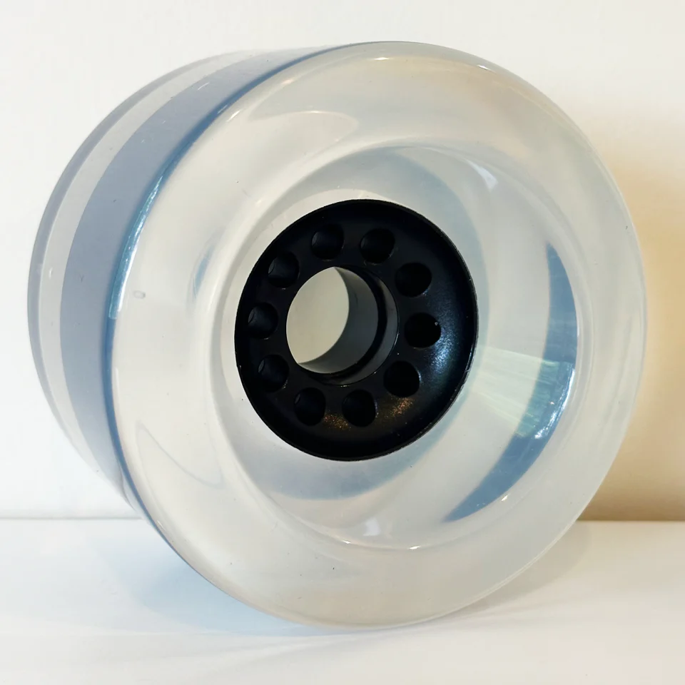 Boa Constrictor 100mm Race 76a clear urethane longboard wheels - Image 2