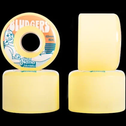 Nana Bludgers Dehydrated yellow 62mm 82A Skateboard Wheels
